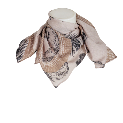 friendly hunting - Cashmere - Tuch - Garden Eden - taupe - braun - schwarz