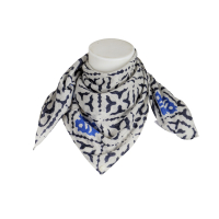 friendly hunting - Cashmere - Tuch - Eyes of Marrakesh - kitt - dunkelblau
