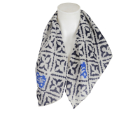 friendly hunting - Cashmere - Tuch - Eyes of Marrakesh - kitt - dunkelblau