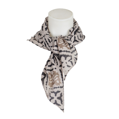 friendly hunting - Cashmere - Tuch - Eyes of Marrakesh - taupe - schwarz