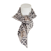 friendly hunting - Cashmere - Tuch - Eyes of Marrakesh - taupe - schwarz