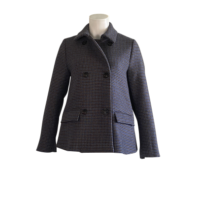 Kiltie Jacke "Club" - Hahnentritt grau blau braun