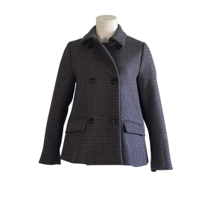 Kiltie Jacke "Club" - Hahnentritt grau blau braun