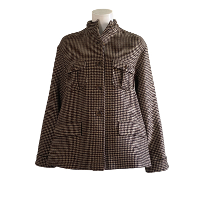Kiltie Jacke "Angel" - Hahnentritt braun schwarz beige