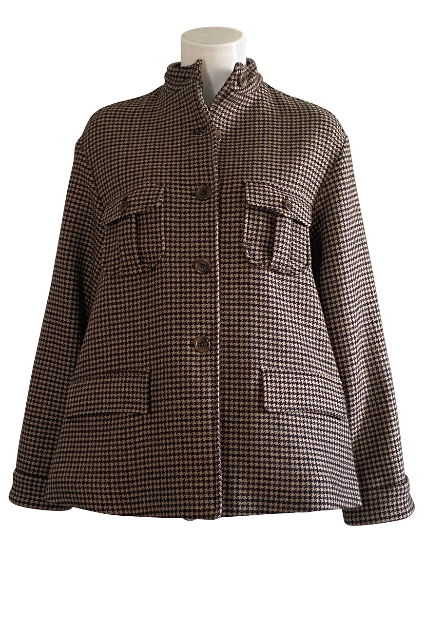 Kiltie Jacke "Angel" - Hahnentritt braun...