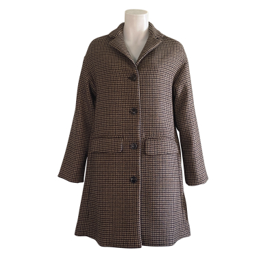 Kiltie Mantel  "Paul" - Hahnentritt braun schwarz beige