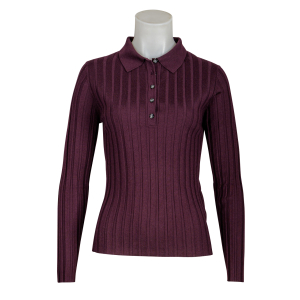 Allude Pullover Polo - bordeaux