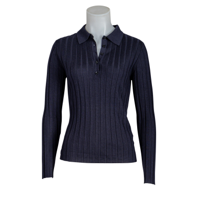 Allude Pullover Polo - dunkelblau