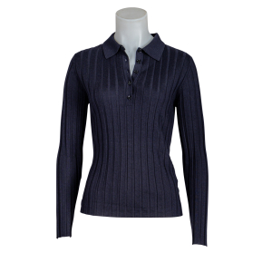 Allude Pullover Polo - dunkelblau