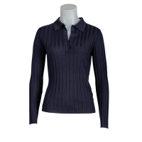 Allude Pullover Polo - dunkelblau