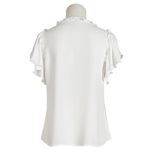 Janice&Jo  Rüschenbluse Kurzarm - off white