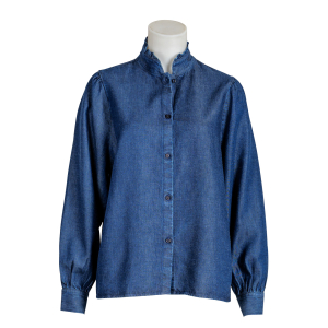 Soluzione Jeans Bluse - dunkelblau
