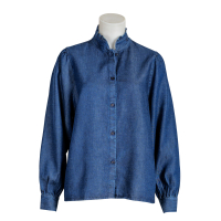 Soluzione Jeans Bluse - dunkelblau