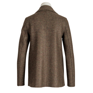 Harris Wharf London Caban Jacke - doppelreihig - braun...