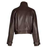 FFC Leder Blouson - vegan dunkelbraun