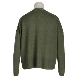 Allude V-Cardigan - tannengrün