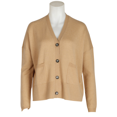 Allude V-Cardigan - caramel
