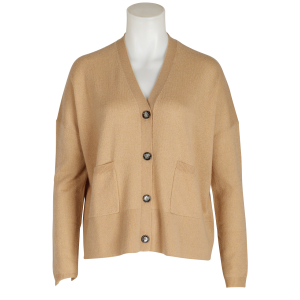 Allude V-Cardigan - caramel