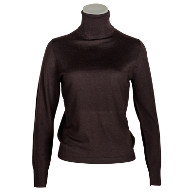 Allude Rollkragen Pullover - dunkelbraun