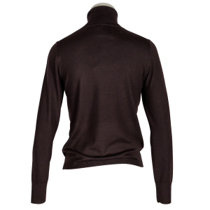 Allude Rollkragen Pullover - dunkelbraun