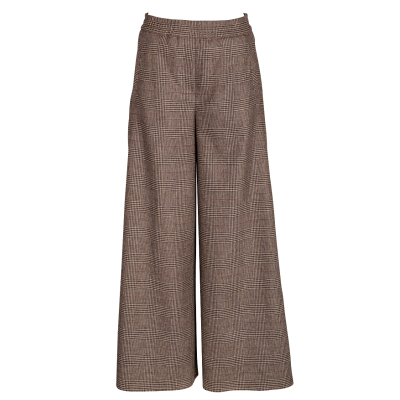 Cambio / Studio 87 Hose "Aveline" Glencheck - braun / beige