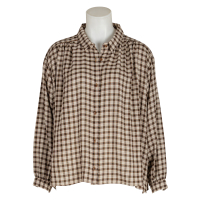 Sacrécoeur Bluse "Ali" kariert - beige baun schwarz