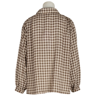 Sacrécoeur Bluse "Ali" kariert - beige baun schwarz