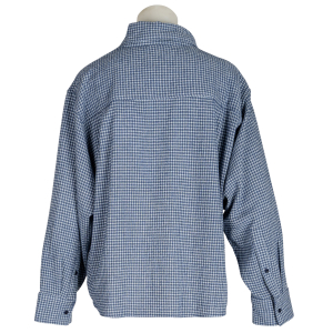 Sacrécoeur Bluse "Charlie" kariert - blau hellblau