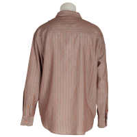 Sacrécoeur Bluse "Marion" Nadelstreifen - taupe cognac