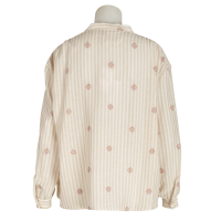 Sacrécoeur Bluse "Ella" gestreift - beige ecru