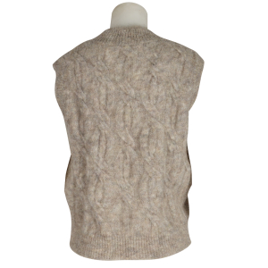 des petits hauts Pullunder "Almelie" taupe melange