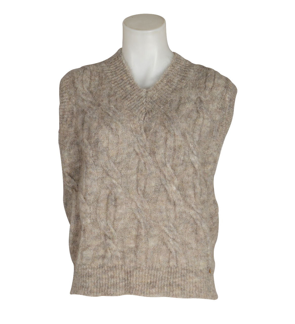 des petits hauts Pullunder "Almelie" taupe melange