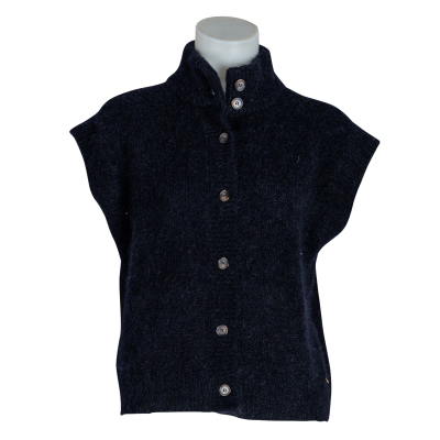 des petits hauts Strickweste "Alibou" dunkelblau