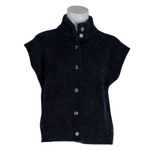 des petits hauts Strickweste "Alibou" dunkelblau
