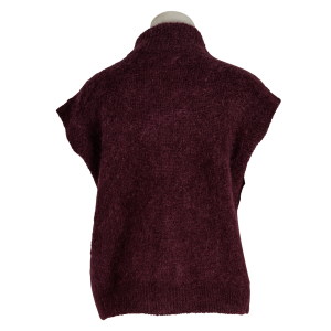 des petits hauts Strickweste "Alibou" bordeaux