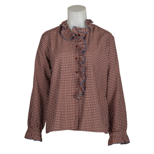 des petits hauts Bluse "Sulli" kariert - braun...