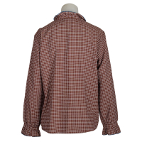 des petits hauts Bluse "Sulli" kariert - braun - weiß / blau