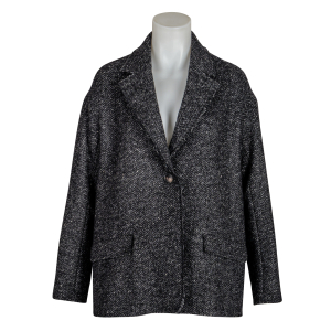 Lis Lareida Blazer "Oslo" Heringbone - schwarz...