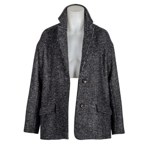 Lis Lareida Blazer "Oslo" Heringbone - schwarz...