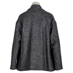 Lis Lareida Blazer "Oslo" Heringbone - schwarz / grau