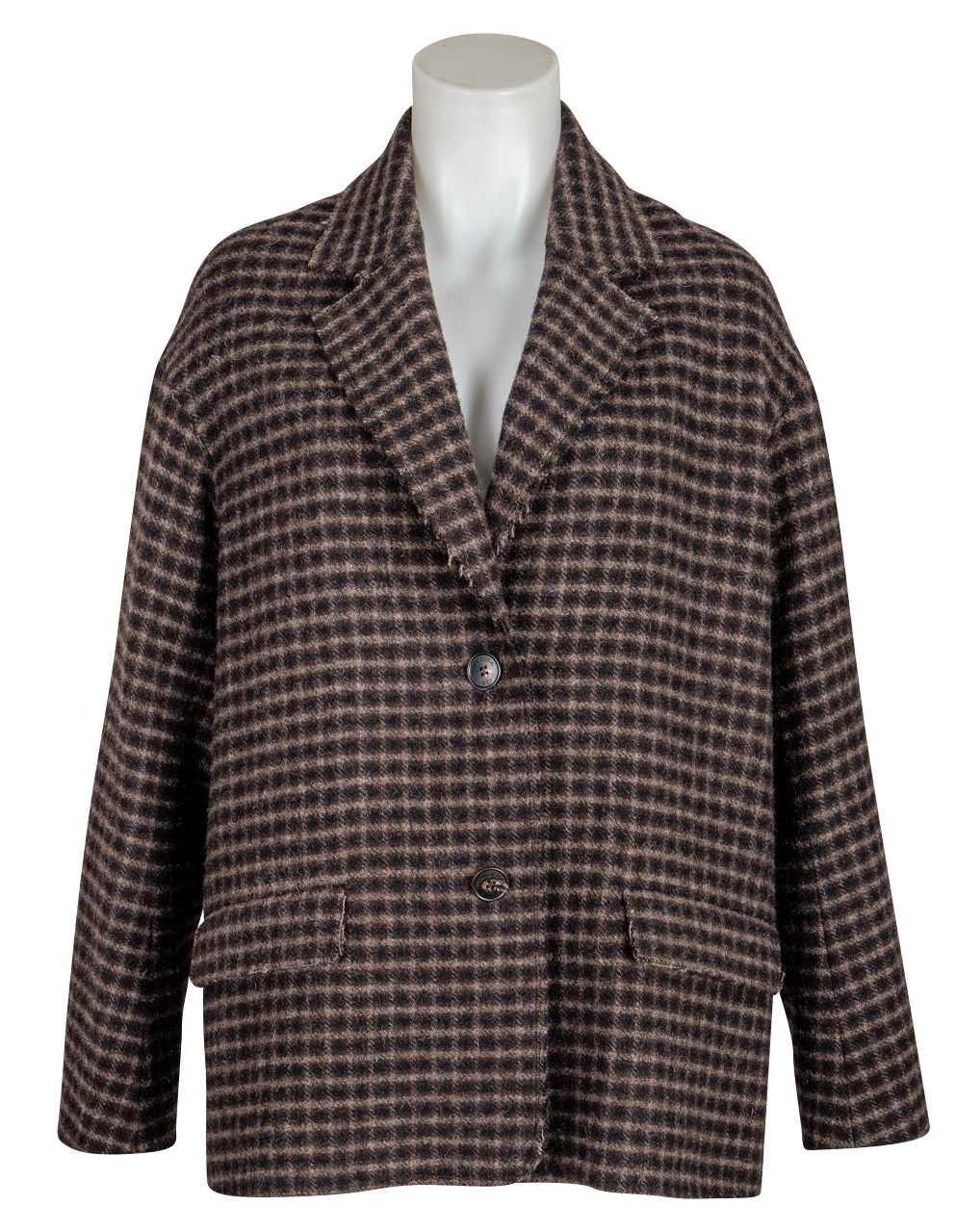 Lis Lareida Blazer "Oslo" kariert - braun /...