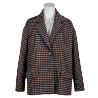 Lis Lareida Blazer "Oslo" kariert - braun / schwarz / beige