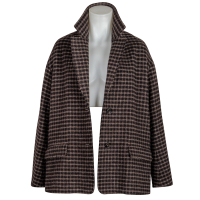 Lis Lareida Blazer "Oslo" kariert - braun / schwarz / beige