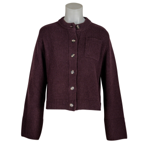 Anna V Berg Cardigan "Lilly" - aubergine