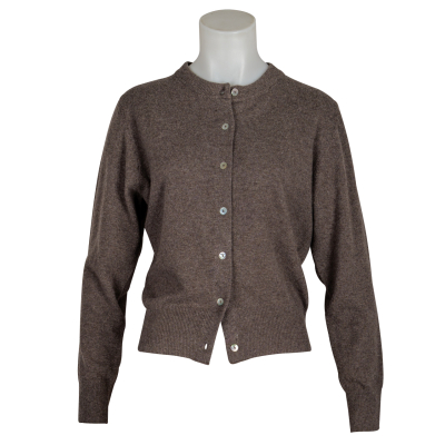 Anna V Berg Cardigan "Clara" - schlamm melange
