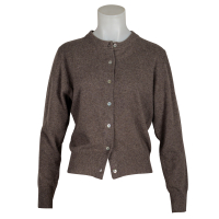 Anna V Berg Cardigan "Clara" - schlamm melange