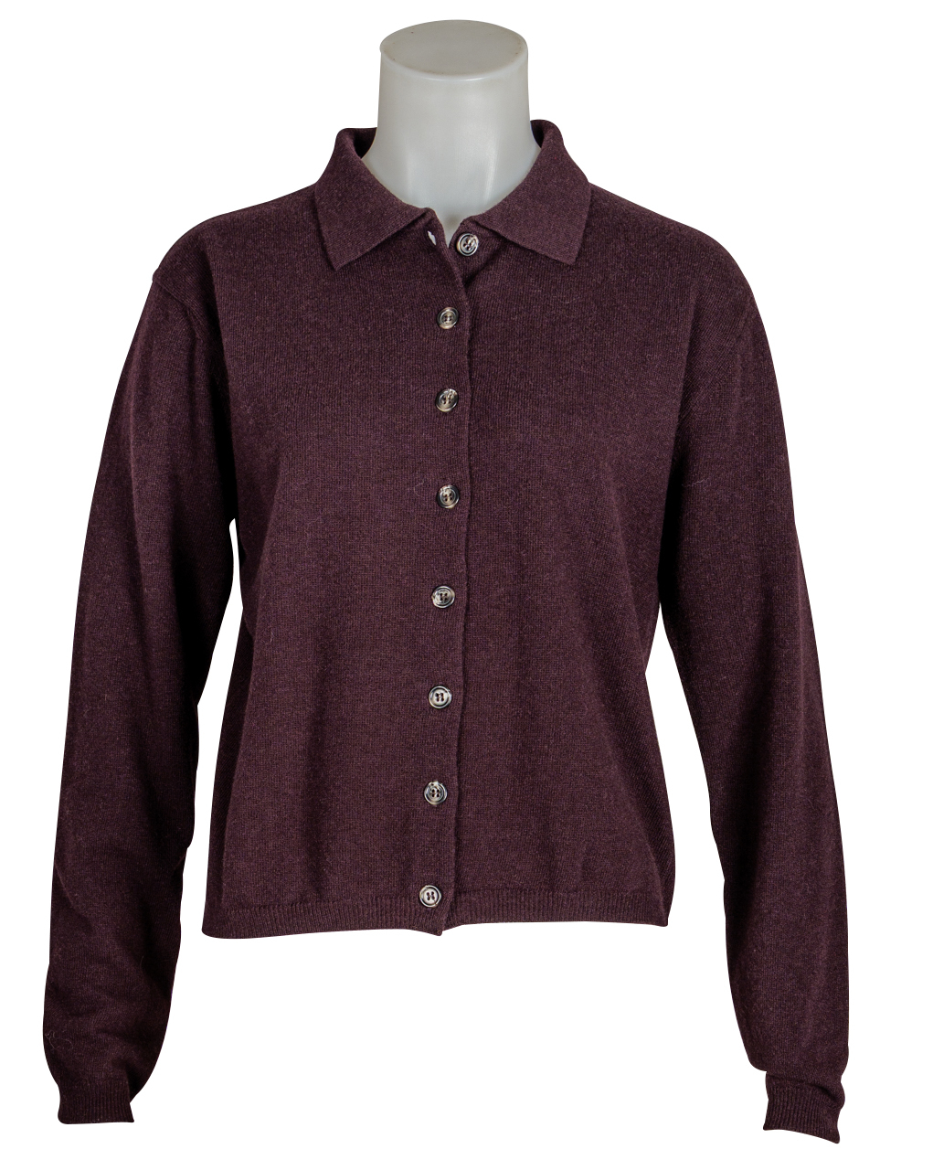 Anna V Berg Cardigan "Luna" - aubergine