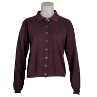 Anna V Berg Cardigan "Luna" - aubergine