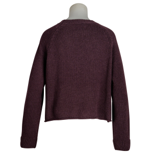 Anna V Berg Pullover "Gina" - aubergine