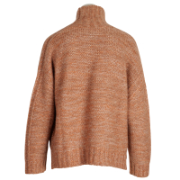 Lu Ren  Rollkragen Pullover "Cleon" - zimt / ecru melange